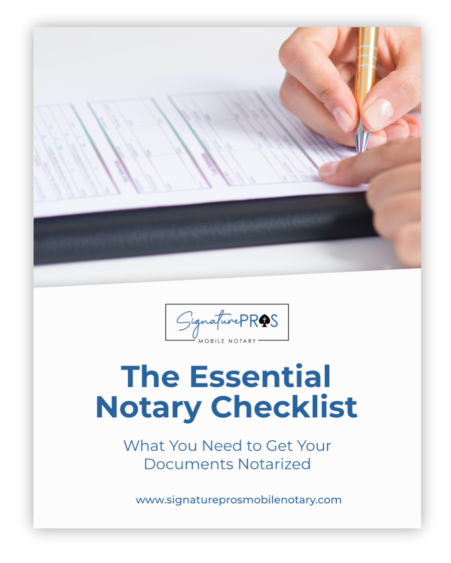 The Essential Notary Checklist by Signature Pros Mobile Notary